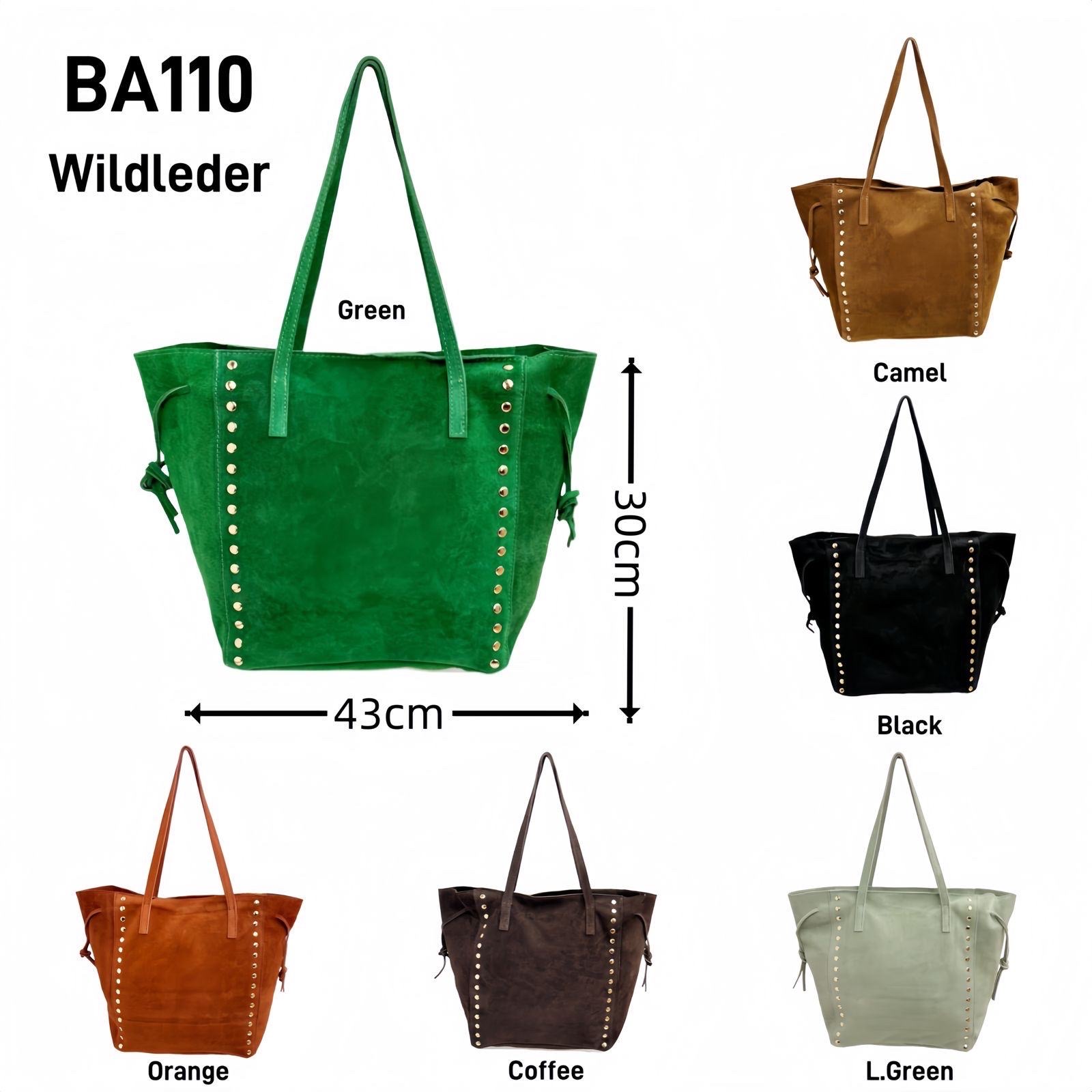 Hier geht's zum Shop von: gloria fashion gmbh - Großhandel Taschen, Echtleder, Kunstleder - Dreieich | Artikel-Nr. BA110 | Wildleder | Kategorie: Wildleder | Adresse: gloria fashion gmbh - Raum E07 - im gefierth 6 - 63303 dreieich - Tel: 00491721988886 - gloriafashiongmbh@hotmail.com | Angebot: Damenbekleidung, Damen Accessoires, Schuhe, Young Fashion, Leather Wear