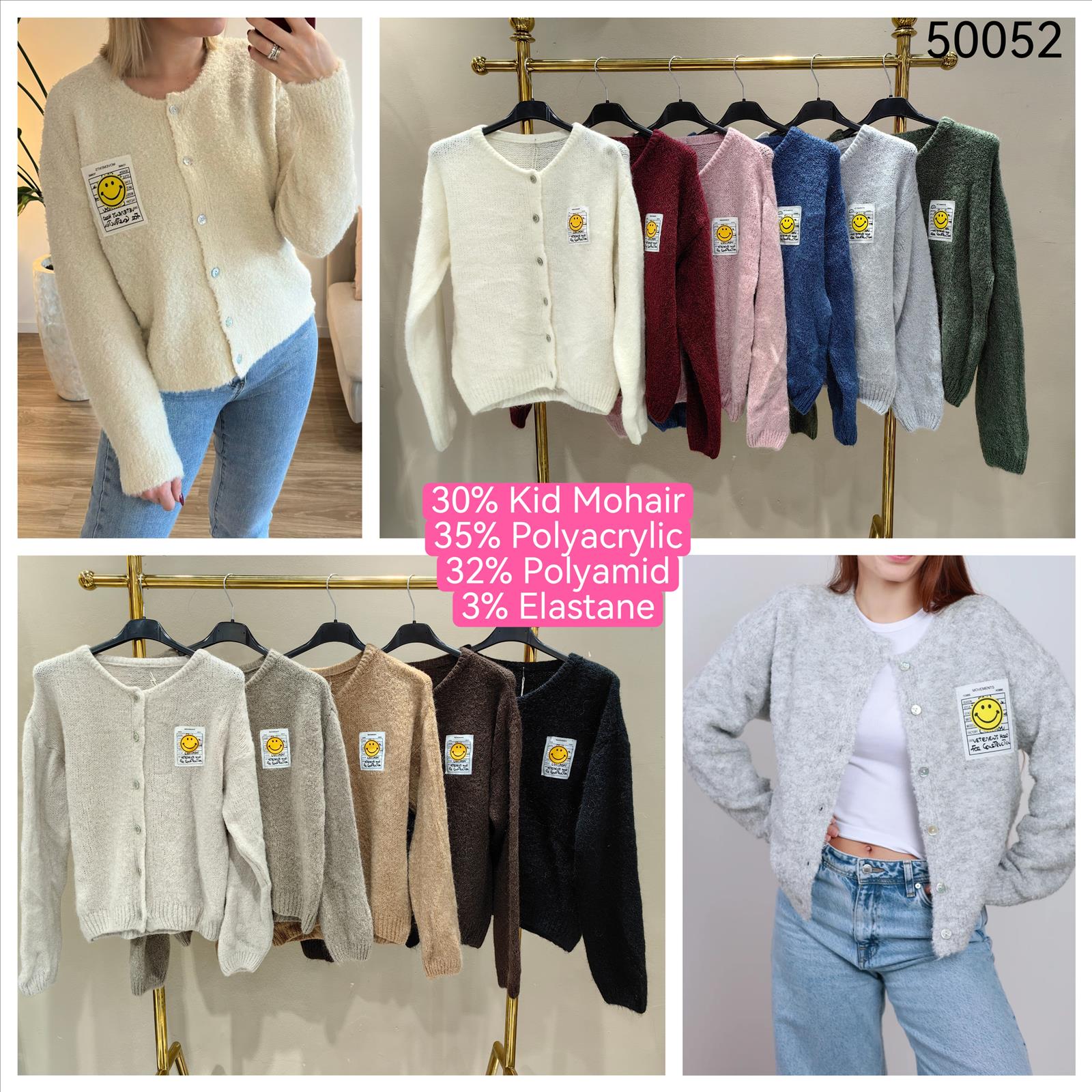 Miss Furs GmbH - MISS FURS Damenmode - Accessoires, Sportswear, Jeans, Tops, Bags | Artikel-Nr. 50052 | Strickjacke | Kategorie: Bekleidung / Pullover | Angebot: Damenbekleidung, Damen Accessoires, Young Fashion, Sofortprogramme, Orderware | Adresse: Miss Furs GmbH - Breslauer Str. 8 - 41460 Neuss - Tel: 02131-3165333 - info@missfurs.de