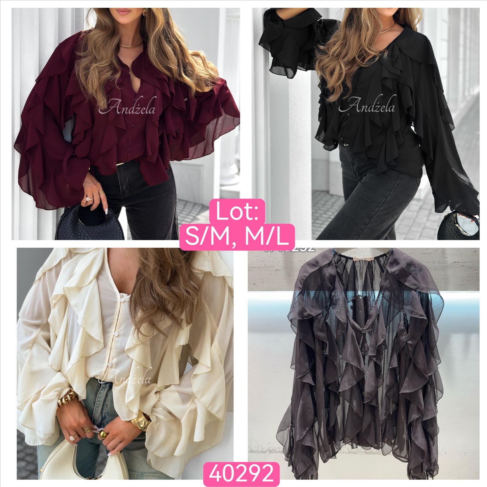 Miss Furs GmbH - MISS FURS Damenmode - Accessoires, Sportswear, Jeans, Tops, Bags | Artikel-Nr. 40292 | Bluse | Kategorie: Bekleidung / Bluse | Angebot: Damenbekleidung, Damen Accessoires, Young Fashion, Sofortprogramme, Orderware | Adresse: Miss Furs GmbH - Breslauer Str. 8 - 41460 Neuss - Tel: 02131-3165333 - info@missfurs.de