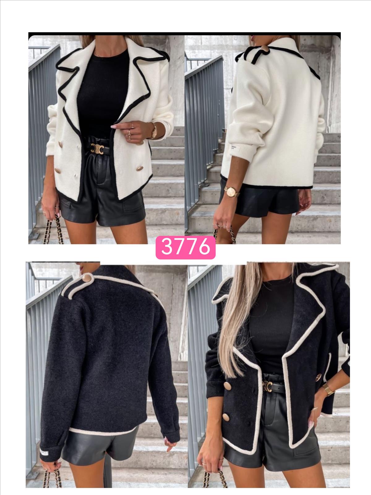 Miss Furs GmbH - MISS FURS Damenmode - Accessoires, Sportswear, Jeans, Tops, Bags | Artikel-Nr. 3776 | Jacke | Kategorie: Bekleidung / Outerwear / Jacke | Angebot: Damenbekleidung, Damen Accessoires, Young Fashion, Sofortprogramme, Orderware | Adresse: Miss Furs GmbH - Breslauer Str. 8 - 41460 Neuss - Tel: 02131-3165333 - info@missfurs.de