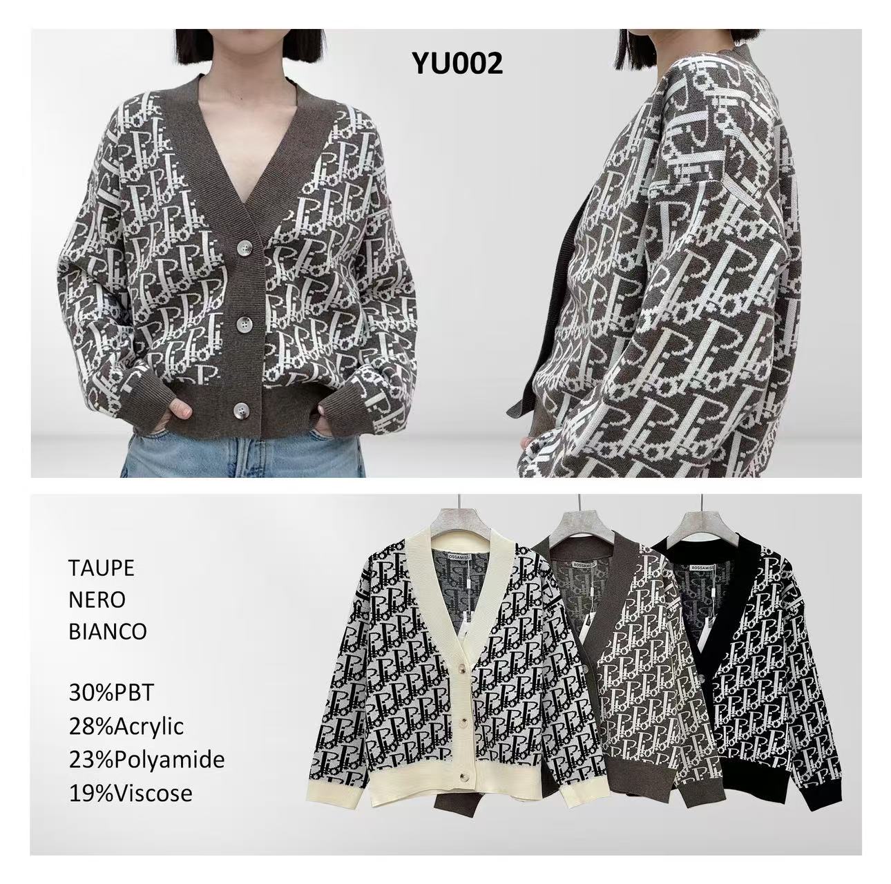 Miss Furs GmbH - MISS FURS Damenmode - Accessoires, Sportswear, Jeans, Tops, Bags | Artikel-Nr. YU002 | Strickjacke | Kategorie: Bekleidung / Pullover / Strickjacke | Angebot: Damenbekleidung, Damen Accessoires, Young Fashion, Sofortprogramme, Orderware | Adresse: Miss Furs GmbH - Breslauer Str. 8 - 41460 Neuss - Tel: 02131-3165333 - info@missfurs.de