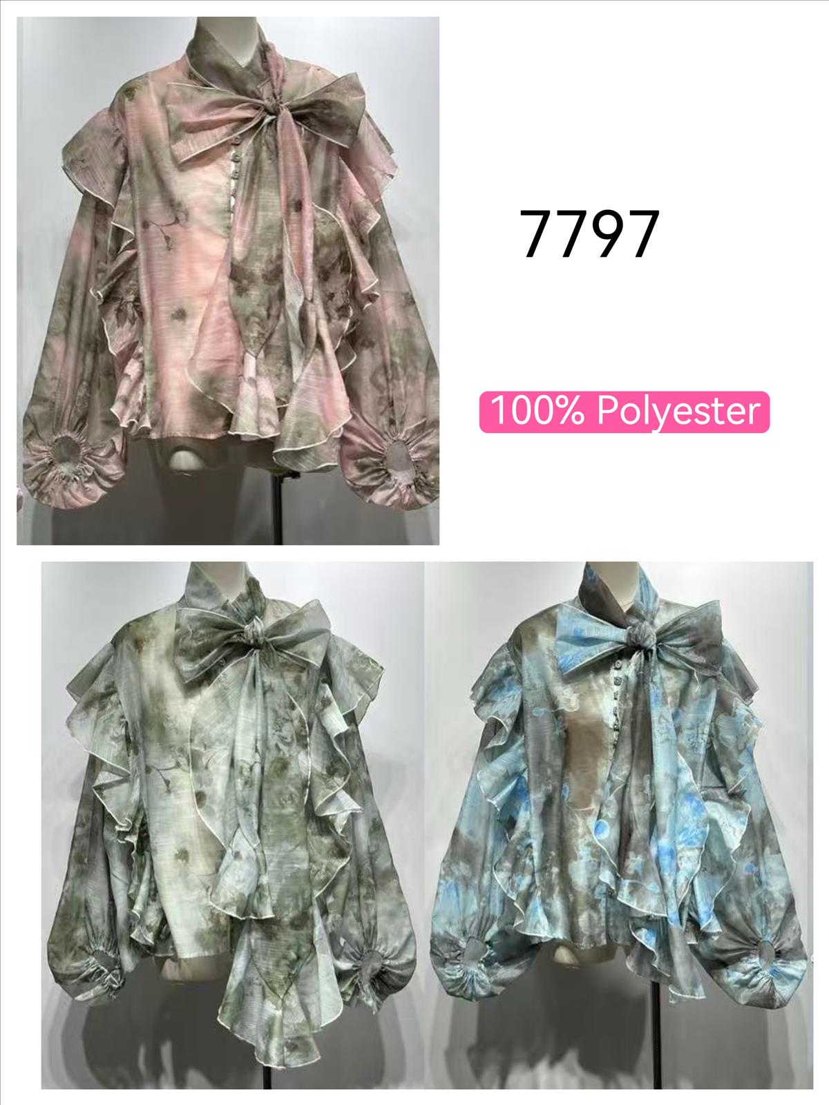 Miss Furs GmbH - MISS FURS Damenmode - Accessoires, Sportswear, Jeans, Tops, Bags | Artikel-Nr. 7797 | Bluse | Kategorie: Bekleidung / Bluse | Angebot: Damenbekleidung, Damen Accessoires, Young Fashion, Sofortprogramme, Orderware | Adresse: Miss Furs GmbH - Breslauer Str. 8 - 41460 Neuss - Tel: 02131-3165333 - info@missfurs.de