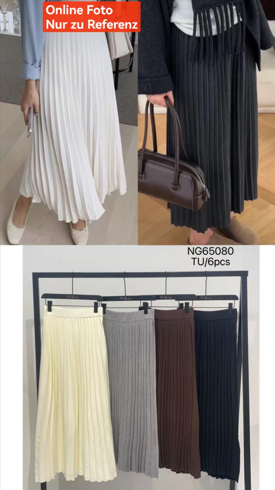 Miss Furs GmbH - MISS FURS Damenmode - Accessoires, Sportswear, Jeans, Tops, Bags | Artikel-Nr. 65080 | Strickrock | Kategorie: Bekleidung / Röcke | Angebot: Damenbekleidung, Damen Accessoires, Young Fashion, Sofortprogramme, Orderware | Adresse: Miss Furs GmbH - Breslauer Str. 8 - 41460 Neuss - Tel: 02131-3165333 - info@missfurs.de