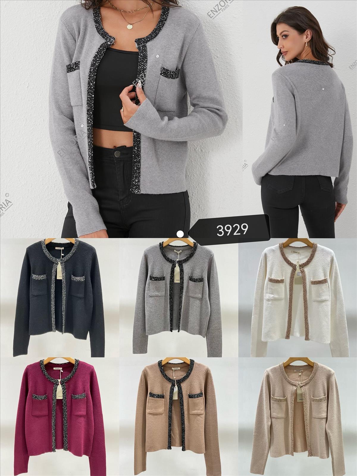 Miss Furs GmbH - MISS FURS Damenmode - Accessoires, Sportswear, Jeans, Tops, Bags | Artikel-Nr. 3929 | Strickjacke | Kategorie: Bekleidung / Pullover / Strickjacke | Angebot: Damenbekleidung, Damen Accessoires, Young Fashion, Sofortprogramme, Orderware | Adresse: Miss Furs GmbH - Breslauer Str. 8 - 41460 Neuss - Tel: 02131-3165333 - info@missfurs.de