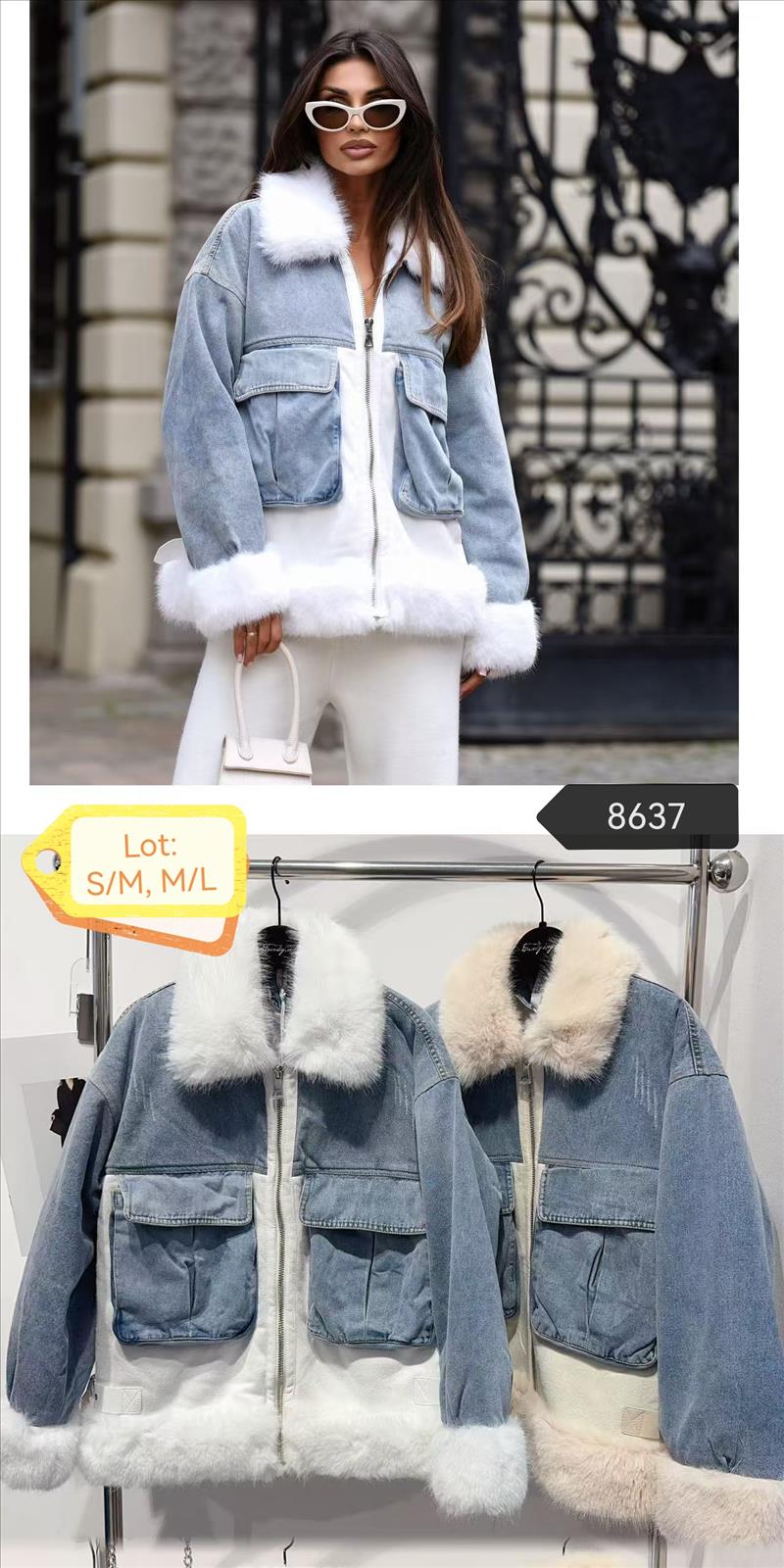Miss Furs GmbH - MISS FURS Damenmode - Accessoires, Sportswear, Jeans, Tops, Bags | Artikel-Nr. 8637 | Jacke | Kategorie: Bekleidung / Outerwear / Jacke | Angebot: Damenbekleidung, Damen Accessoires, Young Fashion, Sofortprogramme, Orderware | Adresse: Miss Furs GmbH - Breslauer Str. 8 - 41460 Neuss - Tel: 02131-3165333 - info@missfurs.de