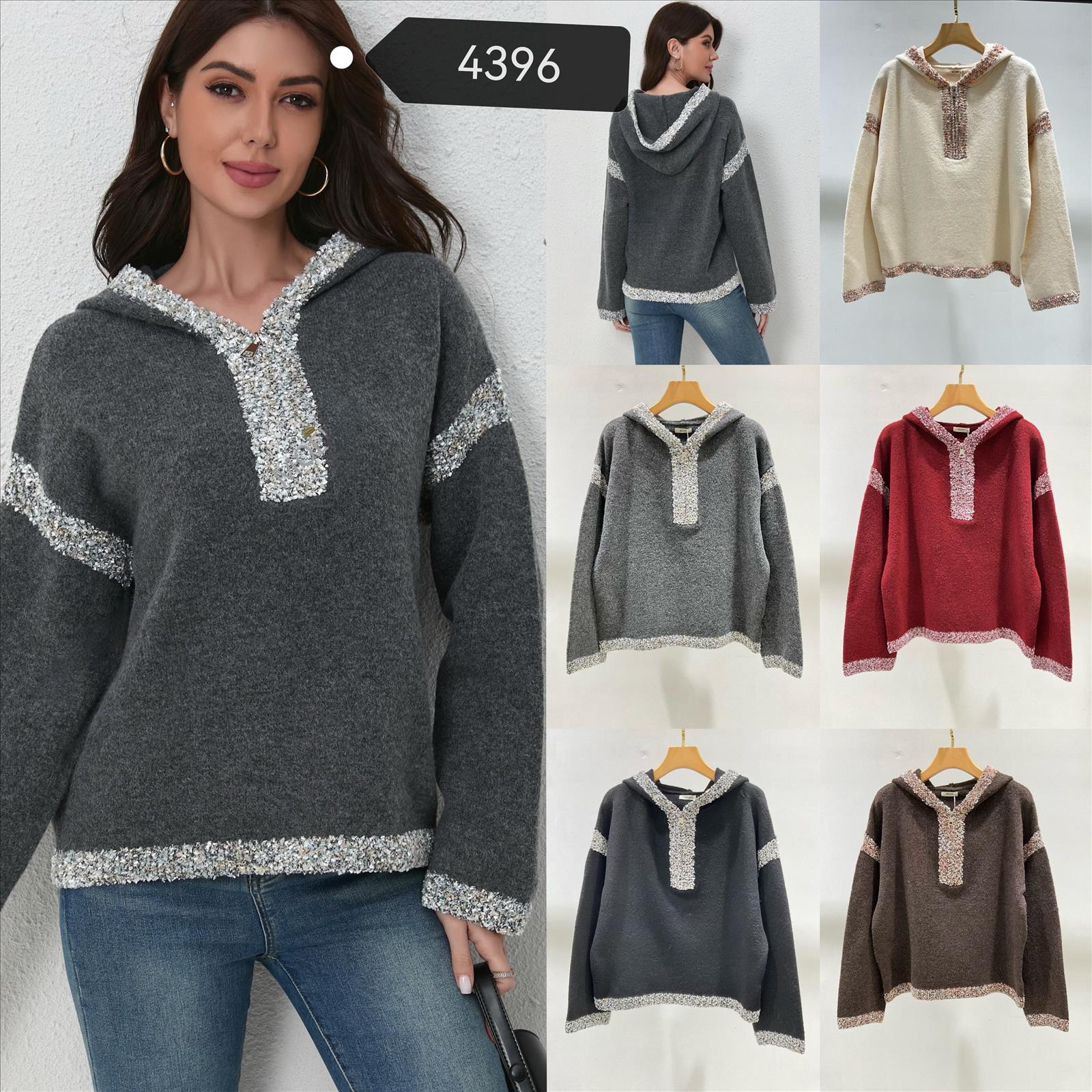 Miss Furs GmbH - MISS FURS Damenmode - Accessoires, Sportswear, Jeans, Tops, Bags | Artikel-Nr. 4396 | Pullover | Kategorie: Bekleidung / Pullover | Angebot: Damenbekleidung, Damen Accessoires, Young Fashion, Sofortprogramme, Orderware | Adresse: Miss Furs GmbH - Breslauer Str. 8 - 41460 Neuss - Tel: 02131-3165333 - info@missfurs.de