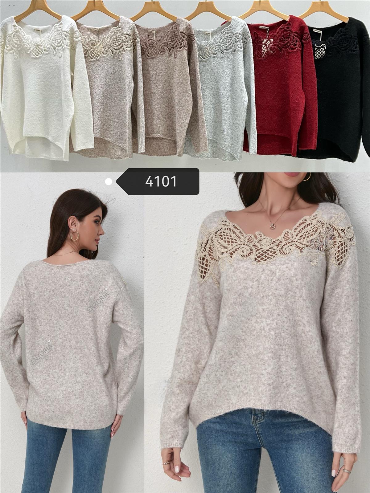 Miss Furs GmbH - MISS FURS Damenmode - Accessoires, Sportswear, Jeans, Tops, Bags | Artikel-Nr. 4101 | Pullover | Kategorie: Bekleidung / Pullover | Angebot: Damenbekleidung, Damen Accessoires, Young Fashion, Sofortprogramme, Orderware | Adresse: Miss Furs GmbH - Breslauer Str. 8 - 41460 Neuss - Tel: 02131-3165333 - info@missfurs.de
