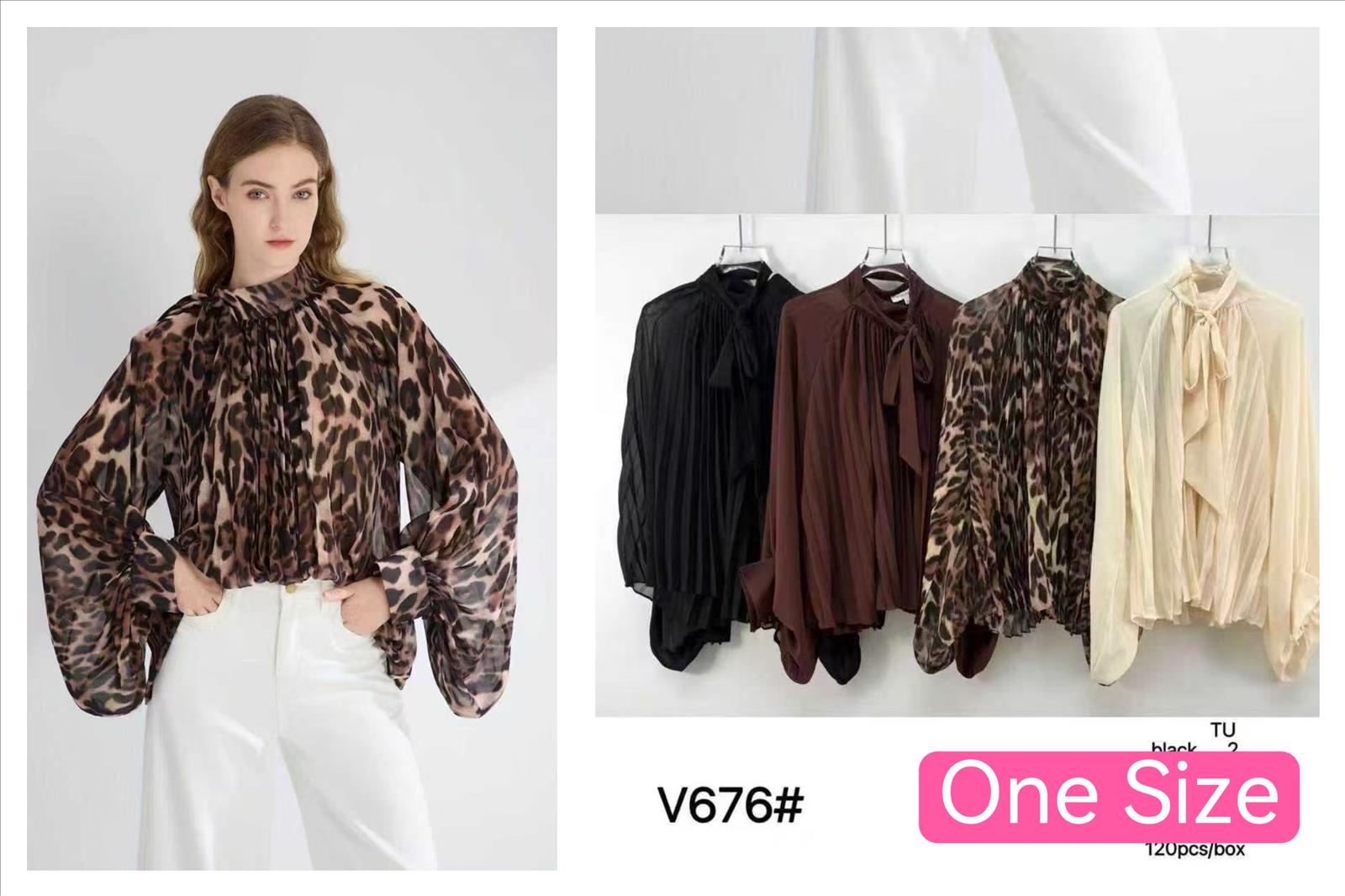 Miss Furs GmbH - MISS FURS Damenmode - Accessoires, Sportswear, Jeans, Tops, Bags | Artikel-Nr. 676 | Bluse | Kategorie: Bekleidung / Bluse | Angebot: Damenbekleidung, Damen Accessoires, Young Fashion, Sofortprogramme, Orderware | Adresse: Miss Furs GmbH - Breslauer Str. 8 - 41460 Neuss - Tel: 02131-3165333 - info@missfurs.de