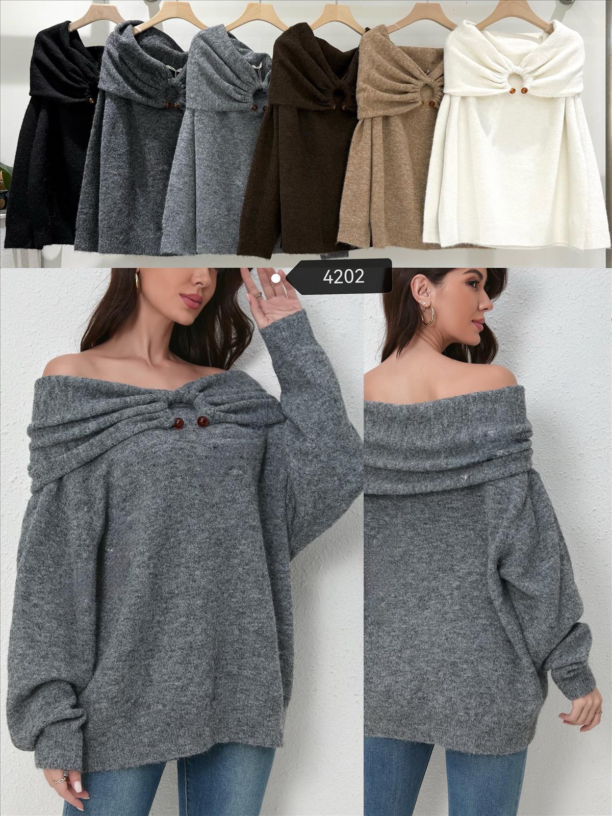 Miss Furs GmbH - MISS FURS Damenmode - Accessoires, Sportswear, Jeans, Tops, Bags | Artikel-Nr. 4202 | Pullover | Kategorie: Bekleidung / Pullover | Angebot: Damenbekleidung, Damen Accessoires, Young Fashion, Sofortprogramme, Orderware | Adresse: Miss Furs GmbH - Breslauer Str. 8 - 41460 Neuss - Tel: 02131-3165333 - info@missfurs.de