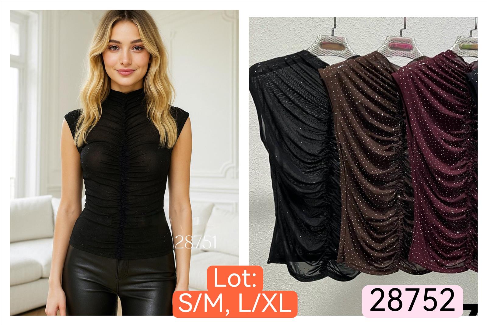 Miss Furs GmbH - MISS FURS Damenmode - Accessoires, Sportswear, Jeans, Tops, Bags | Artikel-Nr. 28752 | Top | Kategorie: Bekleidung / Top | Angebot: Damenbekleidung, Damen Accessoires, Young Fashion, Sofortprogramme, Orderware | Adresse: Miss Furs GmbH - Breslauer Str. 8 - 41460 Neuss - Tel: 02131-3165333 - info@missfurs.de