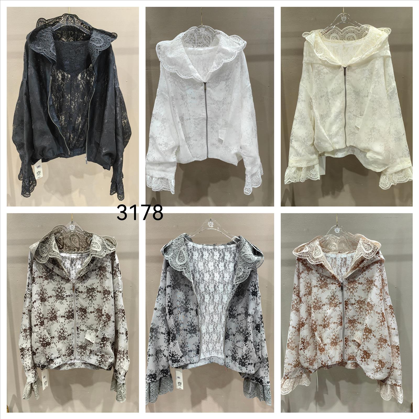 Miss Furs GmbH - MISS FURS Damenmode - Accessoires, Sportswear, Jeans, Tops, Bags | Artikel-Nr. 3178 | Jacke mit Spitze | Kategorie: Bekleidung / Outerwear / Jacke | Angebot: Damenbekleidung, Damen Accessoires, Young Fashion, Sofortprogramme, Orderware | Adresse: Miss Furs GmbH - Breslauer Str. 8 - 41460 Neuss - Tel: 02131-3165333 - info@missfurs.de