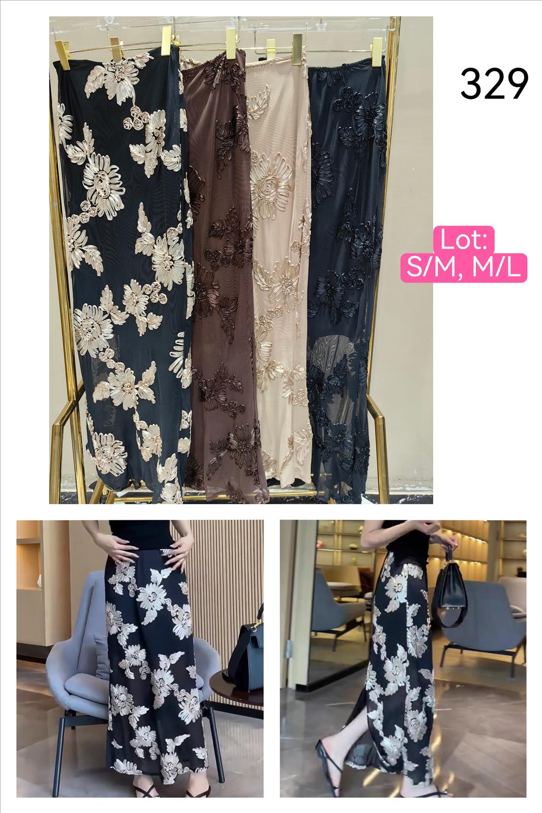 Miss Furs GmbH - MISS FURS Damenmode - Accessoires, Sportswear, Jeans, Tops, Bags | Artikel-Nr. 329 | Rock | Kategorie: Bekleidung / Röcke | Angebot: Damenbekleidung, Damen Accessoires, Young Fashion, Sofortprogramme, Orderware | Adresse: Miss Furs GmbH - Breslauer Str. 8 - 41460 Neuss - Tel: 02131-3165333 - info@missfurs.de
