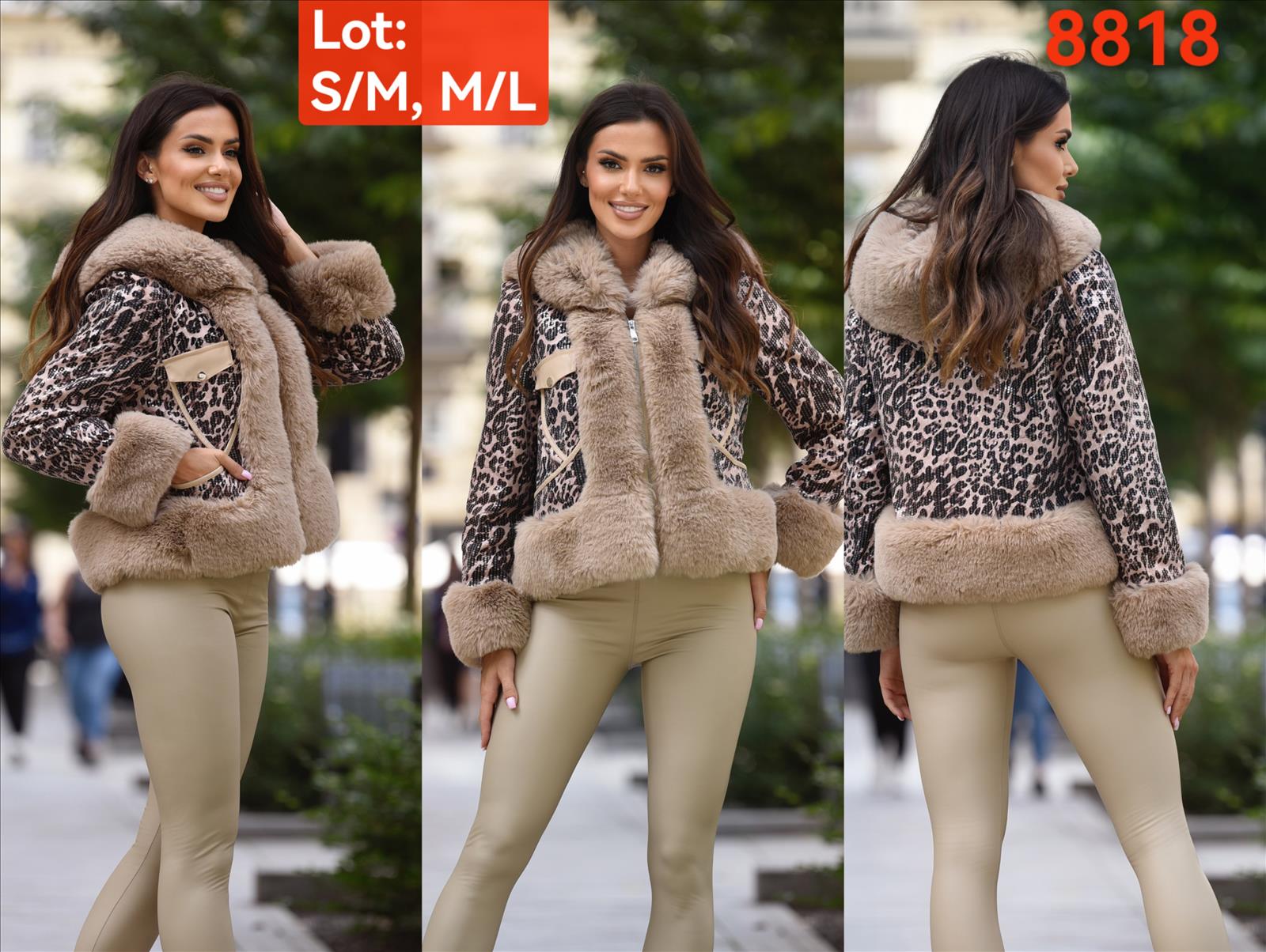 Miss Furs GmbH - MISS FURS Damenmode - Accessoires, Sportswear, Jeans, Tops, Bags | Artikel-Nr. 8818 | Jacke | Kategorie: Bekleidung / Outerwear / Jacke | Angebot: Damenbekleidung, Damen Accessoires, Young Fashion, Sofortprogramme, Orderware | Adresse: Miss Furs GmbH - Breslauer Str. 8 - 41460 Neuss - Tel: 02131-3165333 - info@missfurs.de