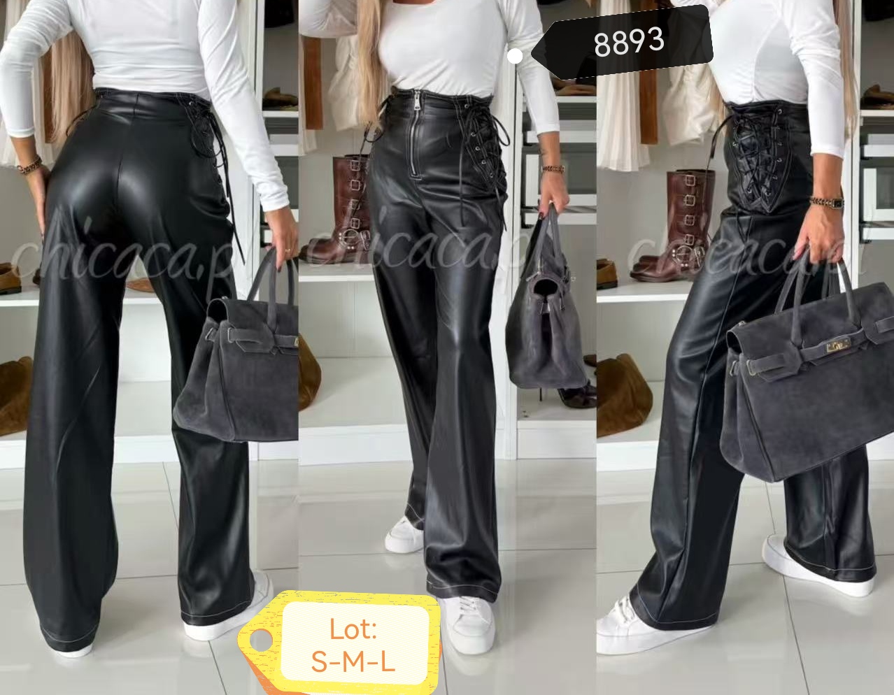 Miss Furs GmbH - MISS FURS Damenmode - Accessoires, Sportswear, Jeans, Tops, Bags | Artikel-Nr. 8893 | Lederhose | Kategorie: Bekleidung / Hose | Angebot: Damenbekleidung, Damen Accessoires, Young Fashion, Sofortprogramme, Orderware | Adresse: Miss Furs GmbH - Breslauer Str. 8 - 41460 Neuss - Tel: 02131-3165333 - info@missfurs.de