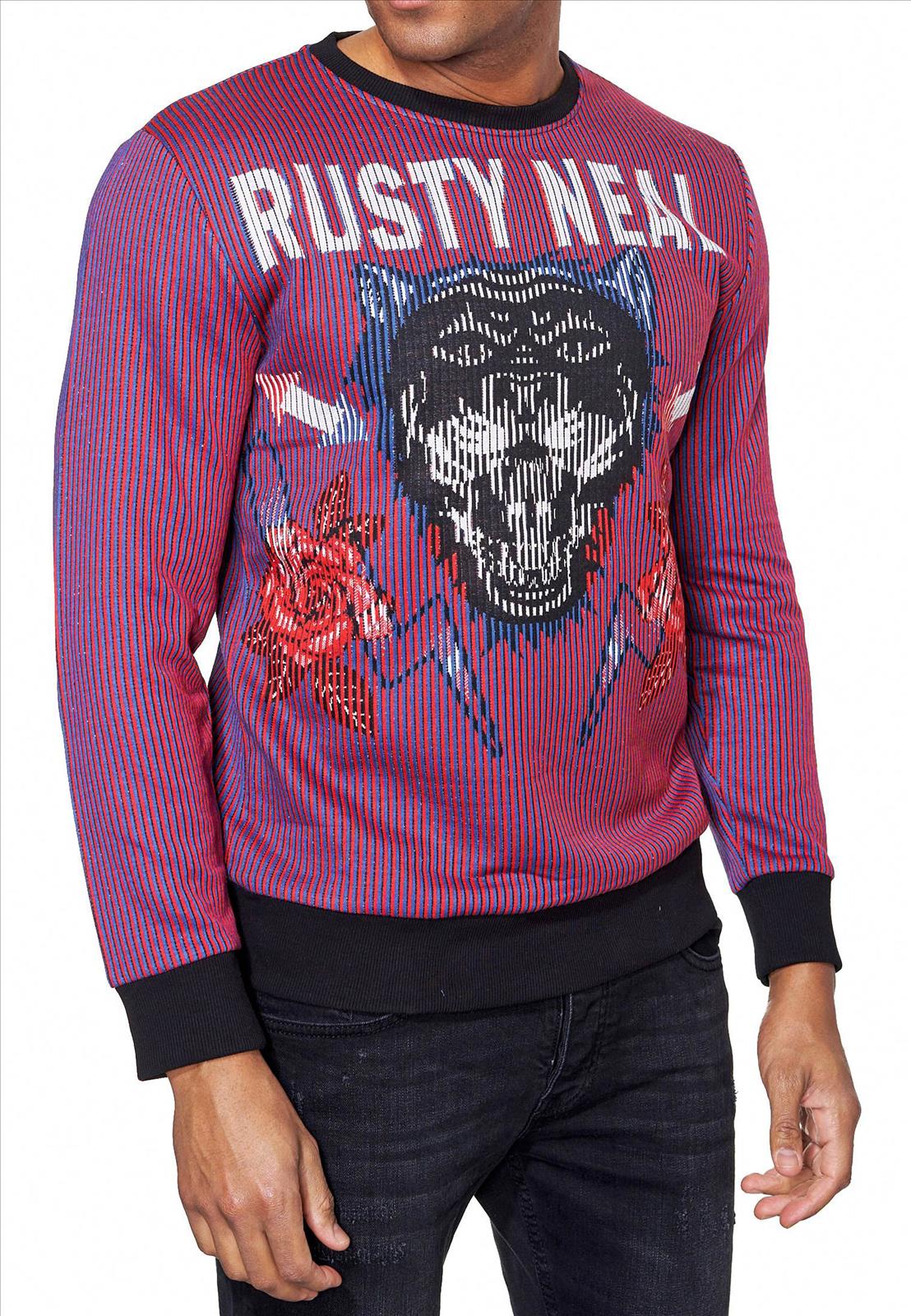 Rusty Neal - Rocas GmbH (Jeans, Young Fashion) - Jeans, Pullover, T-Shirts, Sweatshirts, Longshirts | Kategorie: Sweatshirt / JACQUARD | Angebot: Herrenbekleidung, Herren Accessoires, Young Fashion, Sofortprogramme, Orderware | Adresse: Rocas GmbH - Weselerstr. 115 - 47608 Geldern - Tel: 0157 / 50996802 - info@rustyneal.de