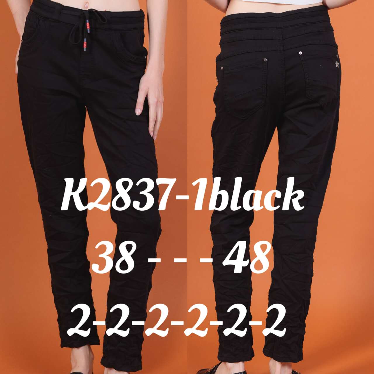 A-Star - Damenbekleidung - Jeans - Hosen | Artikel-Nr. K2837-1 | Karostar | Größen im Lot38 = 240 = 242 = 244 = 246 = 248 = 2 | Kategorie: Übergröße/BigSize | Angebot: Damenbekleidung, Große Größen, Young Fashion, Sofortprogramme, Orderware | Adresse: A-Star Mode UG - Trakehnenstraße 17 - 47445 Moers - Tel: 021317183752 - a.starfashionug@gmail.com