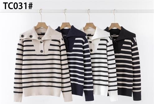 Hier geht's zum Shop von: Starshocker Import & Export - DOB, Übergrößen | Artikel-Nr. TC031 | Strick Pullover mit Streigen | Kategorie: STRICK | Adresse: Starshocker Import & Export - Hit Collection - Anton-Kux-Str. 2 Raum A 236 - 41460 Neuss - Tel: 01747923103 - starshocker@t-online.de | Angebot: Damenbekleidung, Young Fashion, Leather Wear, Sofortprogramme, Orderware