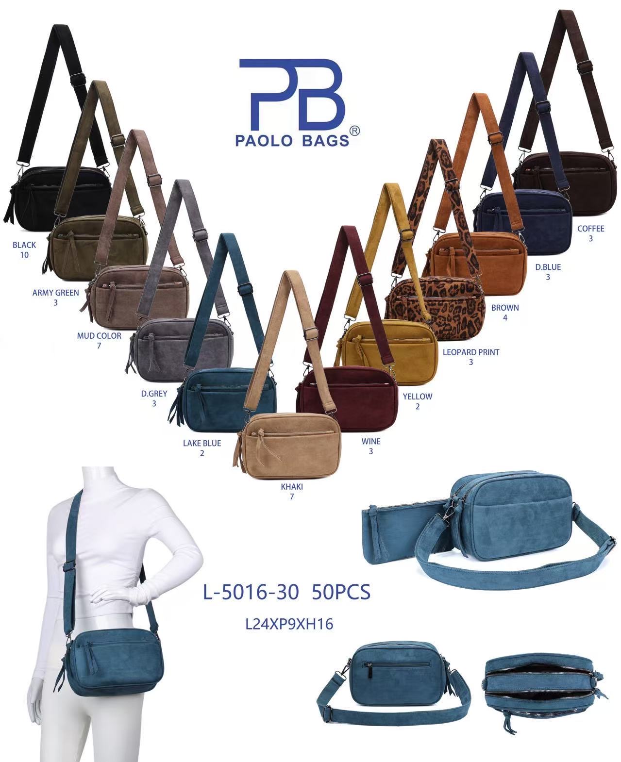 Lierkang import export Gmbh - bags Accessoires | Artikel-Nr. PB5016-30 | Mode Klein Taschen | Kategorie: Paolo Bags | Angebot: Damenbekleidung, Damen Accessoires, Herren Accessoires, Young Fashion, Leather Wear | Adresse: Lierkang Import Export GmbH - Im Gefierth 6 (Raum B06) - 63303 Dreieich - Tel: 061038044165 - lierkang.gmbh@hotmail.com