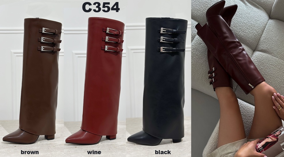 Arya Shoes - Schuhgroßhandel | Artikel-Nr. C354 | Stiefel | Kategorie: Stiefel | Angebot: Damenbekleidung, Damen Accessoires, Schuhe, Sofortprogramme | Adresse: Arya Shoes - Yangjie Bao - Otto-Hahn-Str. 31-33c - 63303 Dreieich - Tel: 015205908633 - aryashoesdreieich@gmail.com