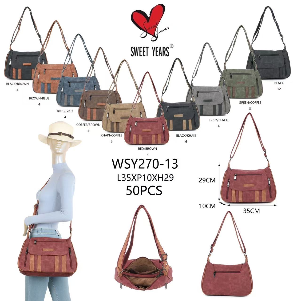 Hier geht's zum Shop von: Huada Import-Export GmbH -DOB, Taschen, Schuhe, Accessoires | Artikel-Nr. WSY270-13 | Damentaschen | Kategorie: Damen Taschen | Adresse: Huada Import-Export GmbH - Raum B014 - Anton-Kux-Strasse 2 - 41460 Neuss - Tel: 021317188938 - huada8168@hotmail.com | Angebot: Damenbekleidung, Damen Accessoires, Herren Accessoires, Schuhe, Young Fashion, Leather Wear
