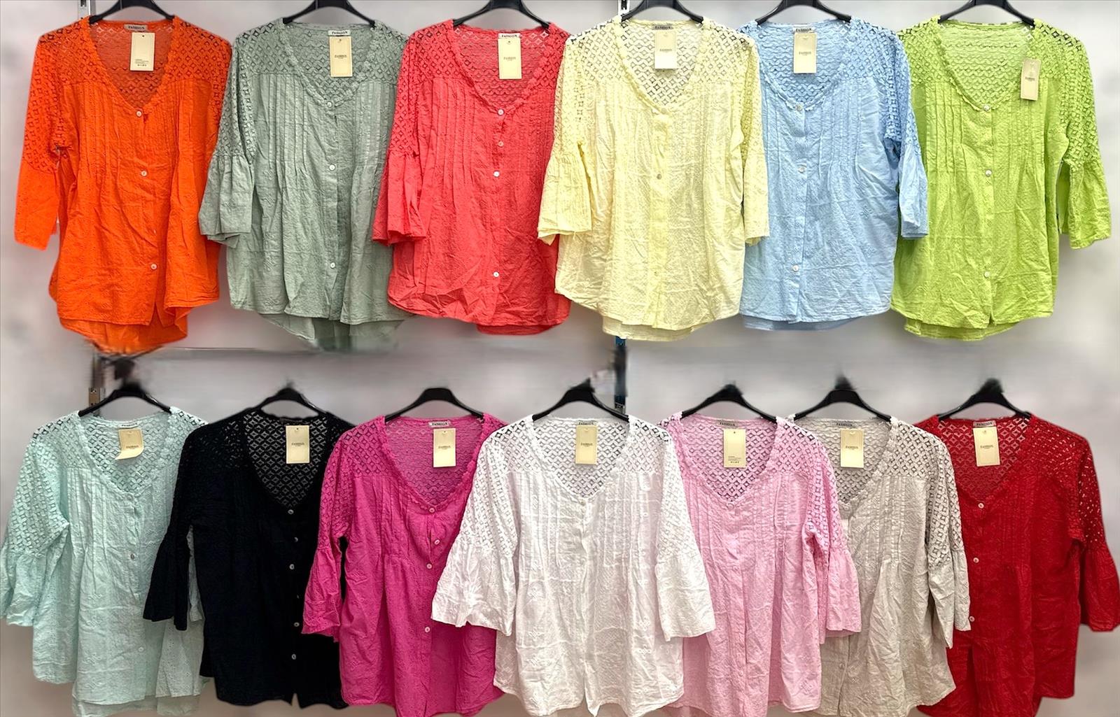 LaCasa GmbH - Großhandel Damenmode - Übergrößen DOB AA70-AA90, Übergrößen Hosen bis 58, Italia Mode | Artikel-Nr. 6818 | Spitzentop | 100% Cotton | Angebot: Damenbekleidung, Herrenbekleidung, Große Größen, Young Fashion, Leather Wear, Sofortprogramme, Orderware | Adresse: La Casa GmbH - Gelsenkirchener Str. 122 - 44649 Herne - Tel: 02131-3837077 - lacasapic@gmail.com