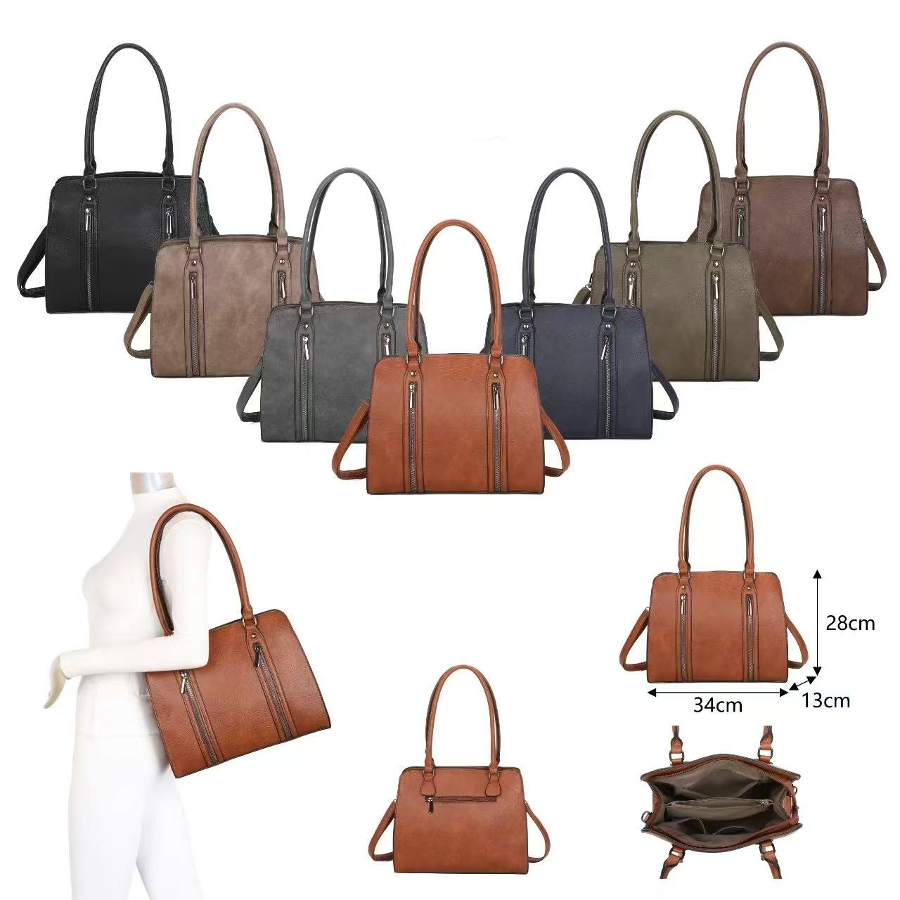 Skyflame GmbH - Damen u. Herrenaccessoires, Taschen, Lederwaren | Artikel-Nr. LX2983 | Tasche | -Artikelnummer LX2983 -ca. 34x28x13 cm -100% PU -mit Reißverschluss -Innen:2x Steckfächer, 1x RV Mittelfach und 1x RV Rückfach -Auf der Rückseite 1x RV Fach -mit Schultergurt / verstellbar / wechselbar | Kategorie: Taschen | Angebot: Damen Accessoires, Herren Accessoires, Beach Wear, Große Größen, Kinder & Teens, Young Fashion, Landhausmode, Leather Wear, Sofortprogramme, Orderware | Adresse: Skyflame GmbH - Anton-Kux-Str.2 - 41460 Neuss - Tel: 021313168808 - info.skyflame@gmail.com