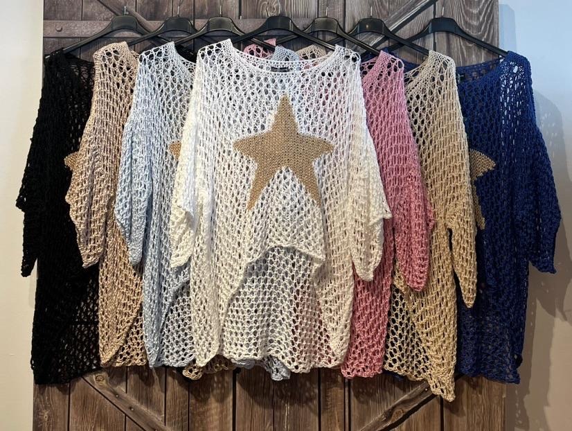 Hier geht's zum Shop von: PH Christal Handels GmbH - DOB;Accessoires;Young Fashion - Dreieich | Pulli mit Stern | Artikel-Nr. 72554 | 100% Acrilico | Kategorie: Oberteil | Adresse: PH Christal Handels GmbH - Otto-Hahn-Str. 24 - 63303 Dreieich - Tel: 0151-42140132 - phcristal@web.de | Angebot: Sofortprogramme, Orderware