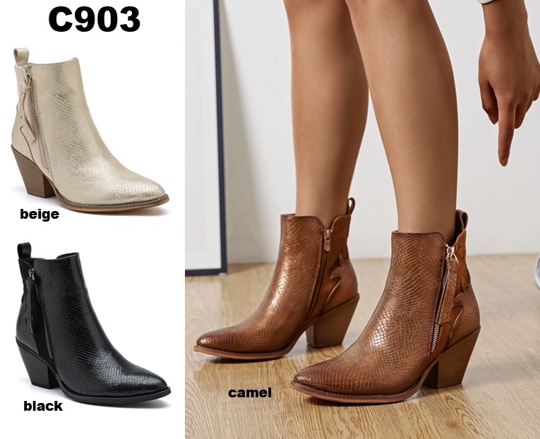 Arya Shoes - Schuhgroßhandel | Artikel-Nr. C903 | Stiefeletten | Angebot: Damenbekleidung, Damen Accessoires, Schuhe, Sofortprogramme | Adresse: Arya Shoes - Yangjie Bao - Otto-Hahn-Str. 31-33c - 63303 Dreieich - Tel: 015205908633 - aryashoesdreieich@gmail.com