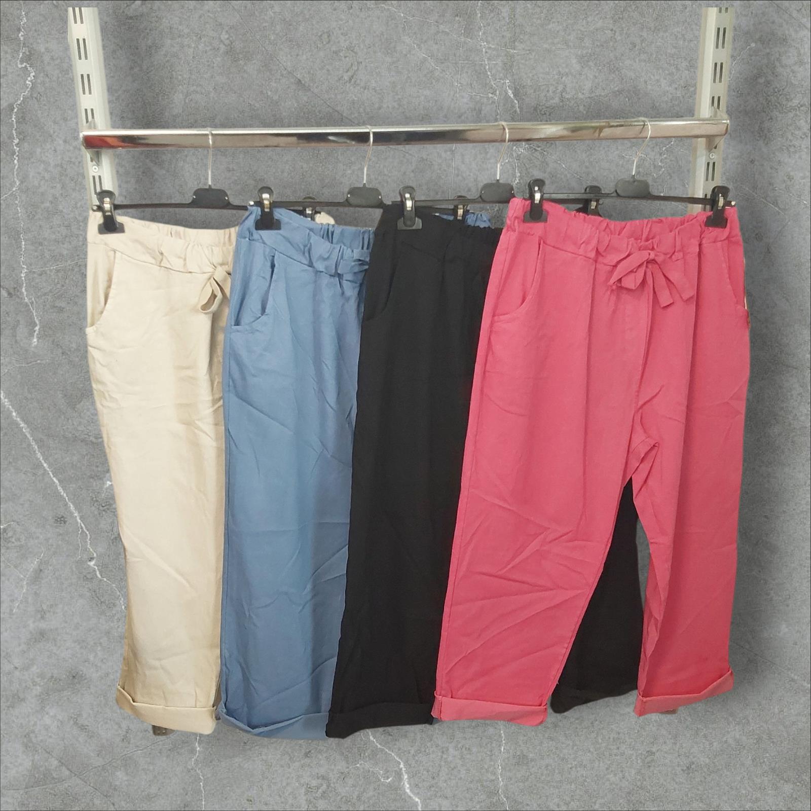 Hier geht's zum Shop von: Khan Mode GmbH - Les Freres, Binich Young Fashion - Shirts, Tuniken, Jacken, Blusen, Westen, Hosen | Artikel-Nr. 2184 | Schlupfhose einfarbig | 75% Viscose15% Nylon10%Elasthan | Kategorie: Größen 42 bis 50 / Hose | Adresse: Khan Mode GmbH - Breslauerstr 8 - 41460 Neuss - Tel: 02131 167480 - labassmode@hotmail.de | Angebot: Damenbekleidung, Damen Accessoires, Große Größen, Sofortprogramme