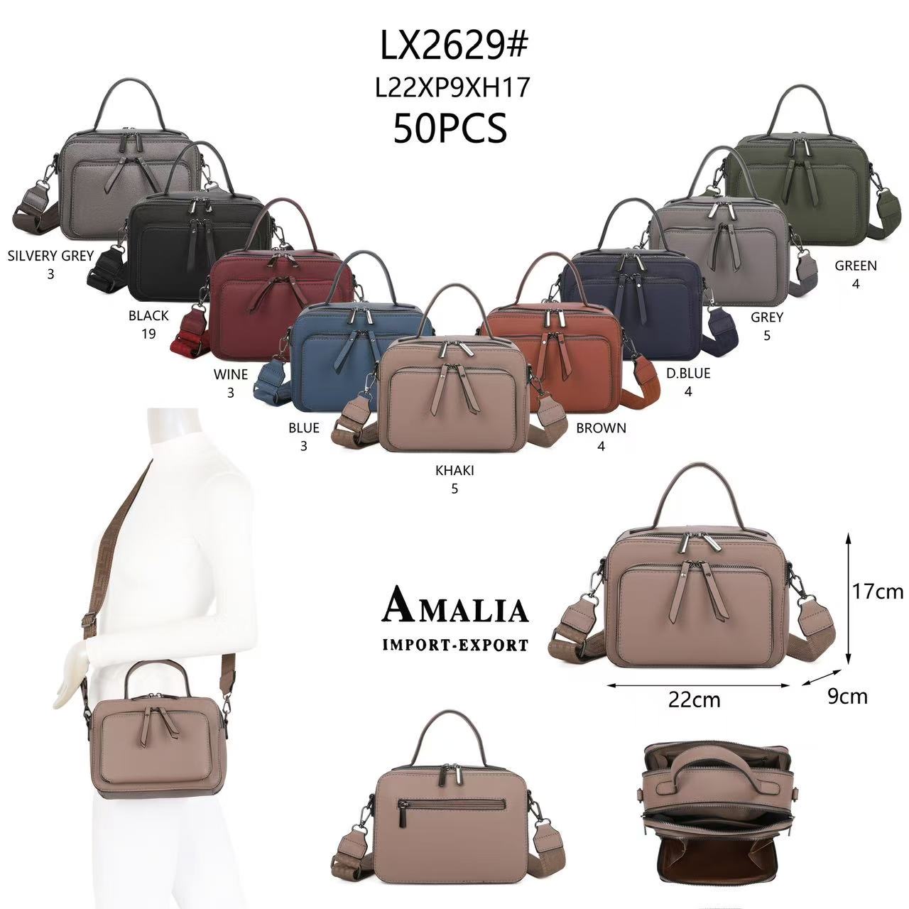Hier geht's zum Shop von: GIO TEX GMBH - Accessoires - Neuss | Artikel-Nr. 2629 | Shoulder Bag | Kategorie: Taschen / Shoulder Bag | Adresse: GIO TEX GMBH - Breslauerstraße 8 - 41460 Neuss - Tel: 021313658438 - giotexgmbh@yahoo.com | Angebot: Damen Accessoires