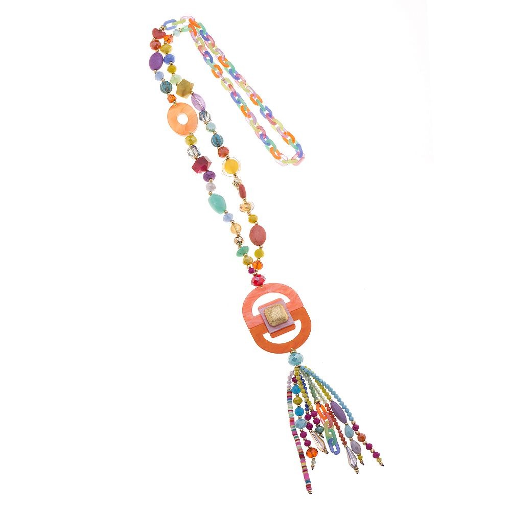 Hier geht's zum Shop von: Fox by Ren GmbH - DOB; ACCessoires - Neuss | Halskette - Zanna | Artikel-Nr. OY2401-16-18500550 | Trendige & Hochwertige Halskette - Gesamtlänge: ca. 86cm - Länge des Anhängers: ca. 20cm - Gewicht: ca. 87.5g - Material: Acryl & Kristall | Kategorie: Schmuck / Halsketten | Adresse: Fox by Ren GmbH - Anton-Kux-Str. 2 - 41460 Neuss - Tel: 021313818241 - info@foxbyren.com | Angebot: Sofortprogramme, Orderware