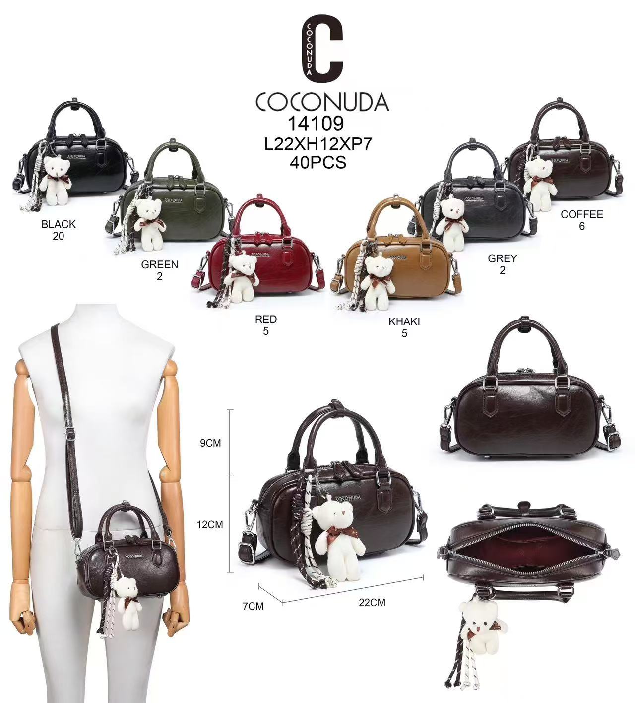 GIO TEX GMBH - Accessoires - Neuss | Artikel-Nr. 14109 | Shoulder Bag mit Anhänger | Kategorie: Taschen / Shoulder Bag | Angebot: Damen Accessoires | Adresse: GIO TEX GMBH - Breslauerstraße 8 - 41460 Neuss - Tel: 021313658438 - giotexgmbh@yahoo.com