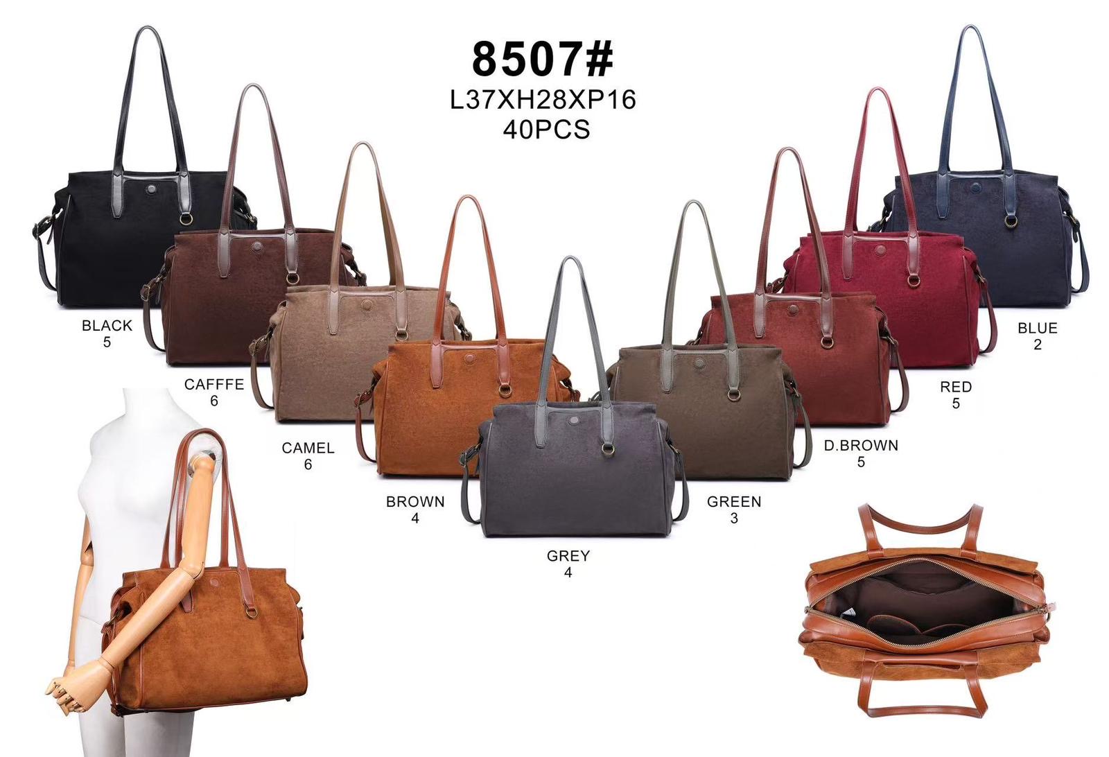 GIO TEX GMBH - Accessoires - Neuss | Artikel-Nr. 8507 | Tragetasche aus Wildleder Imitat | Kategorie: Taschen / Trage Tasche | Angebot: Damen Accessoires | Adresse: GIO TEX GMBH - Breslauerstraße 8 - 41460 Neuss - Tel: 021313658438 - giotexgmbh@yahoo.com