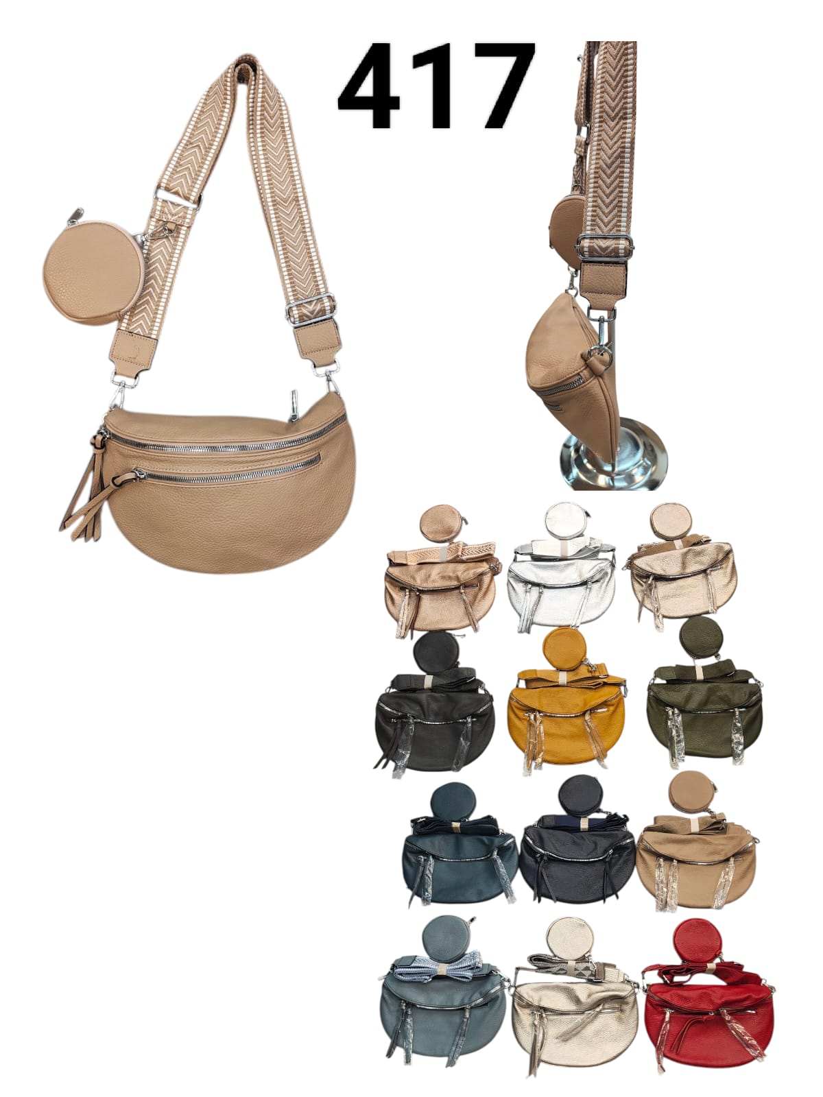 GIO TEX GMBH - Accessoires - Neuss | Artikel-Nr. 417 | Gürteltasche | Kategorie: Taschen / Gürteltasche | Angebot: Damen Accessoires | Adresse: GIO TEX GMBH - Breslauerstraße 8 - 41460 Neuss - Tel: 021313658438 - giotexgmbh@yahoo.com