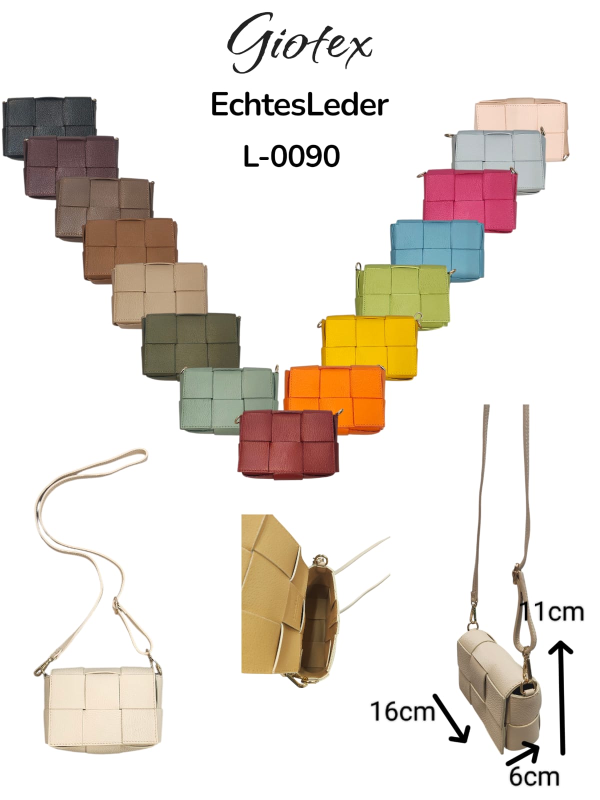 GIO TEX GMBH - Accessoires - Neuss | Artikel-Nr. L0090 | Leder Shoulder Bag | Kategorie: Taschen / Leder | Angebot: Damen Accessoires | Adresse: GIO TEX GMBH - Breslauerstraße 8 - 41460 Neuss - Tel: 021313658438 - giotexgmbh@yahoo.com